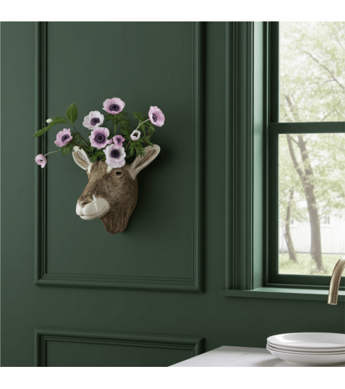 Wall Vase - Toggenburg Goat Quail Ceramics table flower living room vase kitatori switzerland