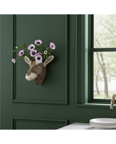 Wall Vase - Toggenburg Goat Quail Ceramics table flower living room vase kitatori switzerland