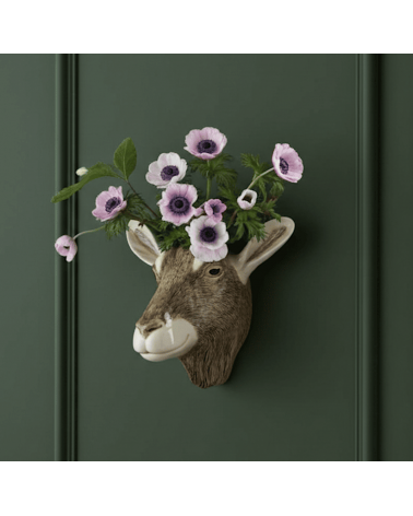 Wall Vase - Toggenburg Goat Quail Ceramics table flower living room vase kitatori switzerland