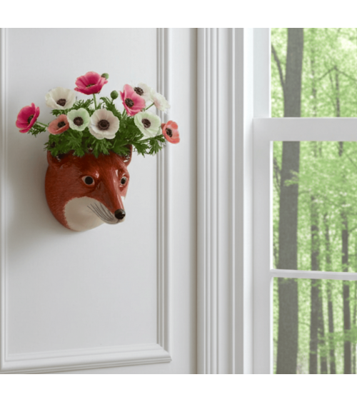 Fox - Small Wall Vase Quail Ceramics table flower living room vase kitatori switzerland