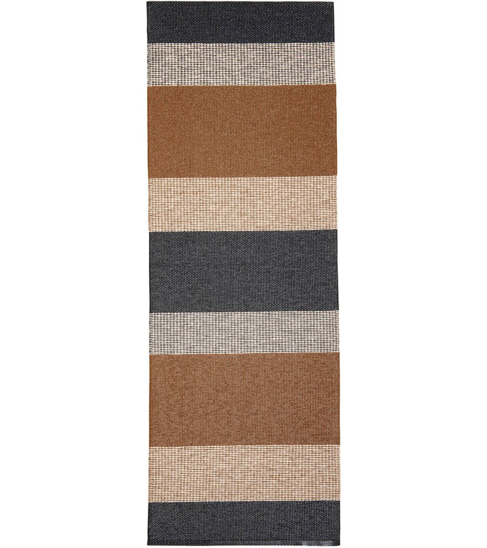 Tapis Vinyle - SEASONS Cacao Brita Sweden tapis scandinave en vinyle lavable en machine de cuisine exterieur salon couloir