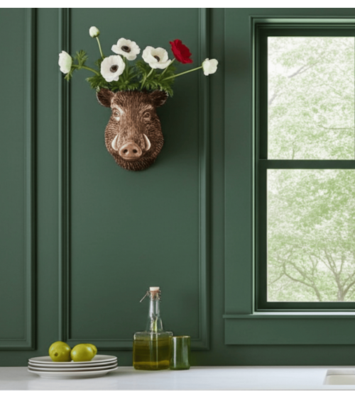 Wall Vase - Wild Boar Quail Ceramics table flower living room vase kitatori switzerland