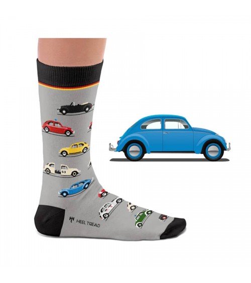 Beetle - Lustige Socken VW Käfer Heel Tread socke kuschelsocken für damen lustig herren farbige coole socken