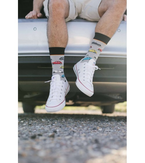Beetle - Fun Socks VW Beetle Heel Tread funny crazy cute cool best pop socks for women men