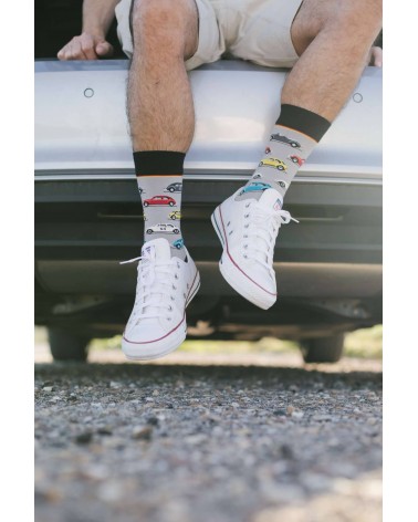 Beetle - Fun Socks VW Beetle Heel Tread funny crazy cute cool best pop socks for women men