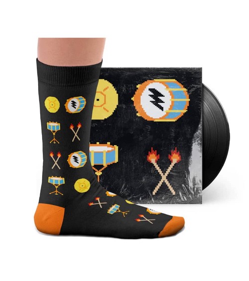 Rimshot - Music Socks Sock Affairs funny crazy cute cool best pop socks for women men