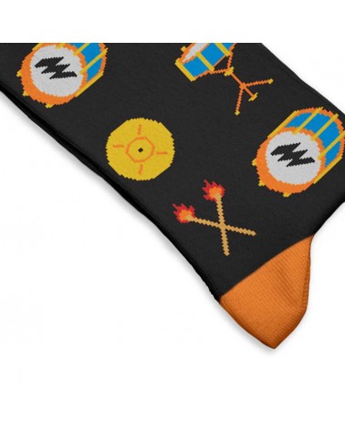 Rimshot - Calzini con motivo batteria Sock Affairs calze da uomo per donna divertenti simpatici particolari
