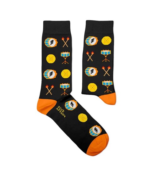 Rimshot - Calzini con motivo batteria Sock Affairs calze da uomo per donna divertenti simpatici particolari
