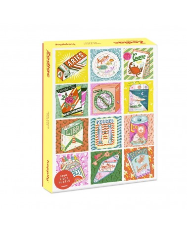 Zodiac - Puzzle 1000 pièces Happily Puzzles jeu de puzzle design original moderne cool