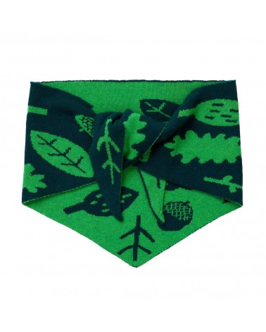 Foulard réversible, écharpe triangle en laine - Sprig Vert Donna Wilson luxe pour femme homme Suisse Kitatori