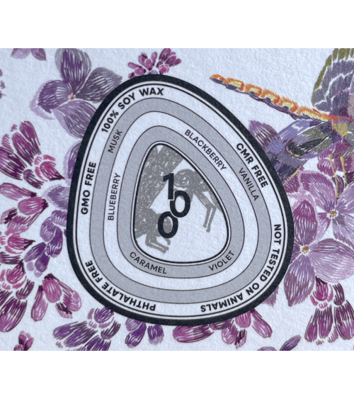N°100 - Blackberry & Blueberry - Natural handmade scented candle handmade good smelling candles shop store