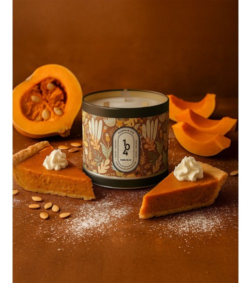 N°104 - Pumpkin Pie - Natürliche Duftkerze mit Sojawachs Beste Natürliche Duftkerzen im glas kaufen