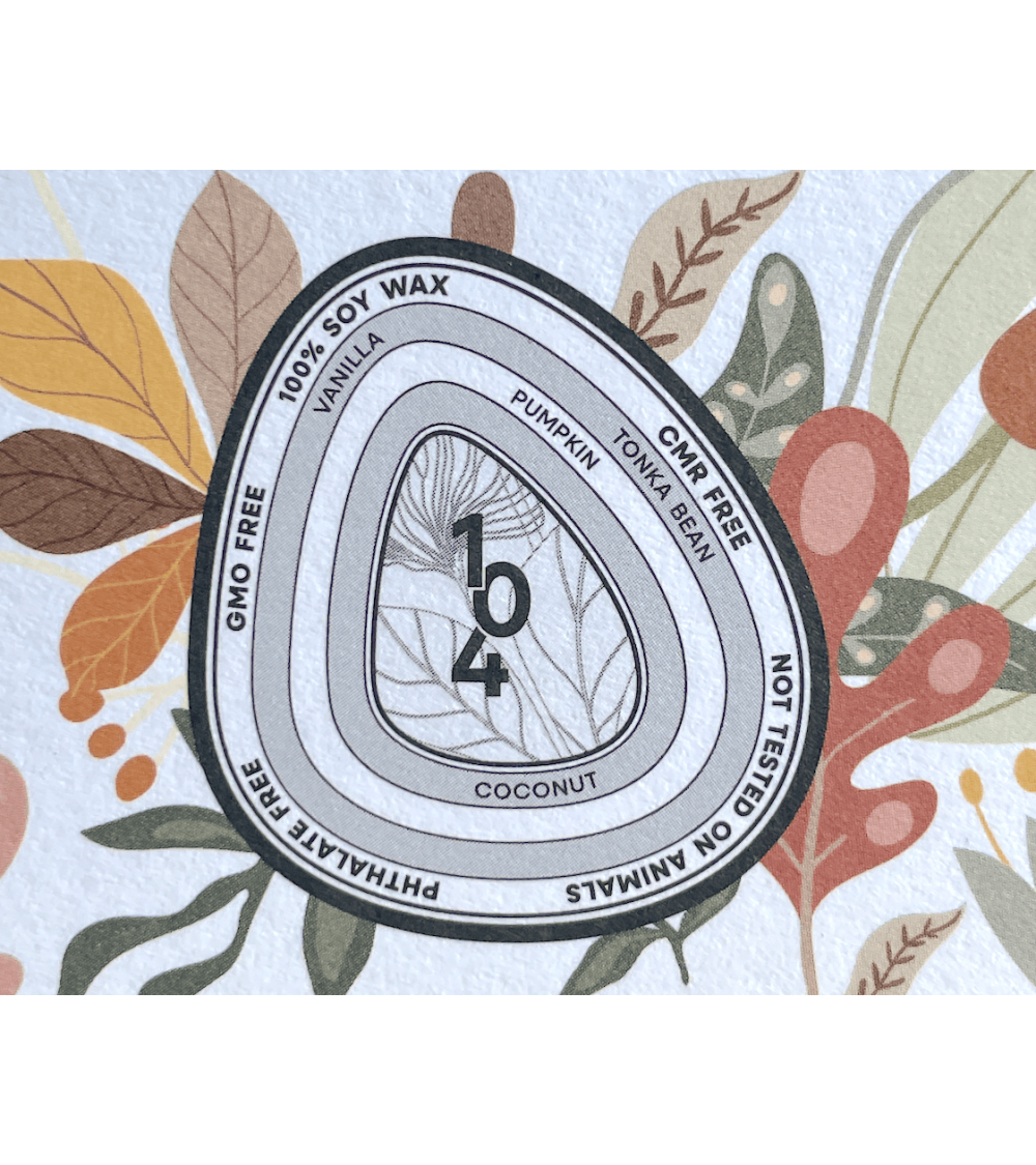 N°104 - Pumpkin Pie - Bougie parfumée naturelle artisanale  artisanale maison originale naturelle suisse