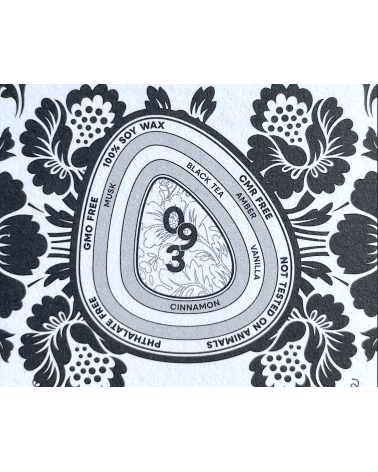 N°93 - Vanilla Black Tea - Natural handmade scented candle handmade good smelling candles shop store