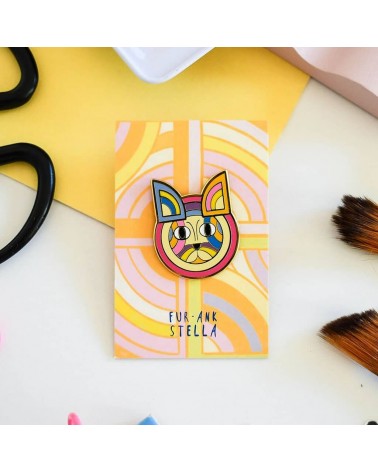 Spilla Gatto - Fur-ank Stella Niaski spiritose spille colorate particolari eleganti donna da giacca uomo
