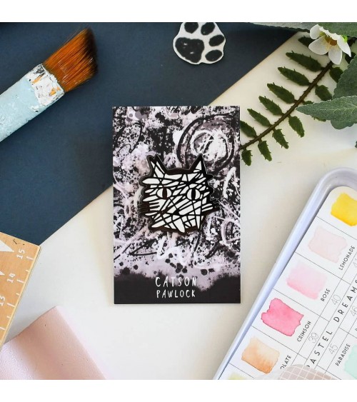 Spilla Gatto - Catson Pawlock Niaski spiritose spille colorate particolari eleganti donna da giacca uomo