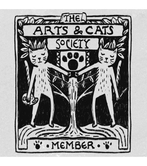 Wooden Pin - Arts & Cats society Niaski broches and pins hat pin badges collectible