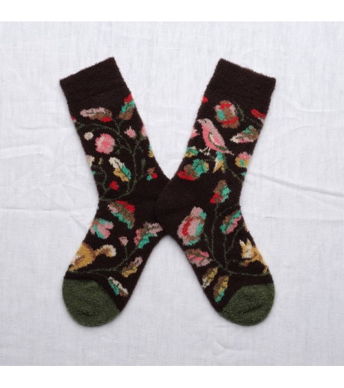 Mousse Oiseau - Wool socks for women