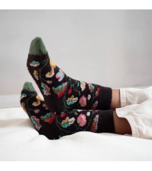Mousse Oiseau - Wool socks for women