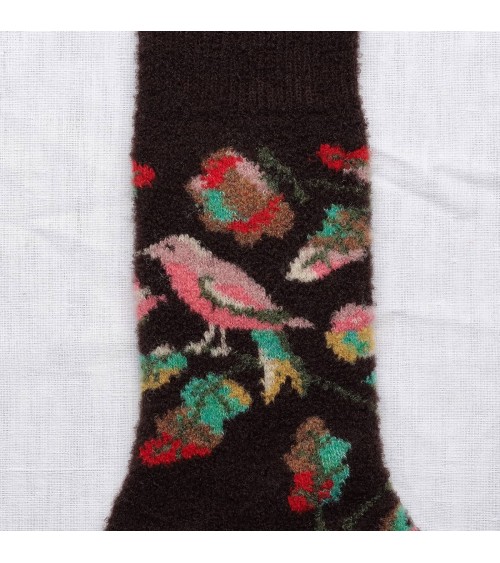 Mousse Oiseau - Wool socks for women