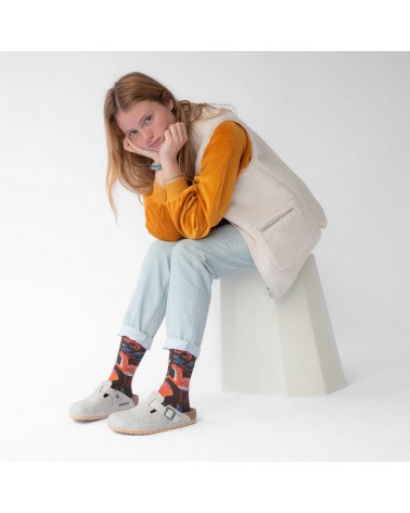 Animaux Terre d'Ombre Socken Bonne Maison socke kuschelsocken für damen lustig herren farbige coole socken