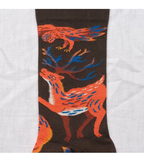 Animaux Terre d'Ombre Socken Bonne Maison socke kuschelsocken für damen lustig herren farbige coole socken