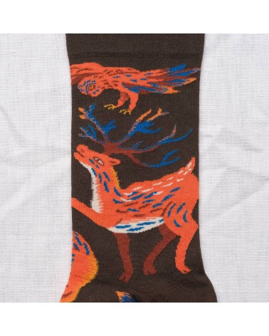 Animaux Terre d'Ombre Socken Bonne Maison socke kuschelsocken für damen lustig herren farbige coole socken