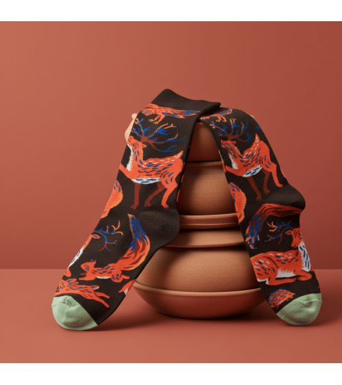 Animaux Terre d'Ombre Socken Bonne Maison socke kuschelsocken für damen lustig herren farbige coole socken