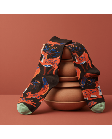 Animaux Terre d'Ombre Socken Bonne Maison socke kuschelsocken für damen lustig herren farbige coole socken