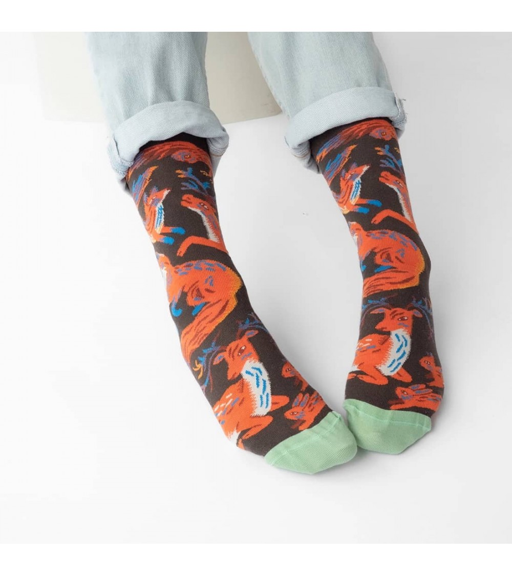 Animaux Terre d'Ombre Socken Bonne Maison socke kuschelsocken für damen lustig herren farbige coole socken