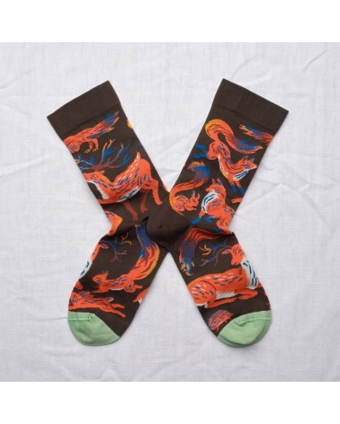 Animaux Terre d'Ombre Socken Bonne Maison socke kuschelsocken für damen lustig herren farbige coole socken