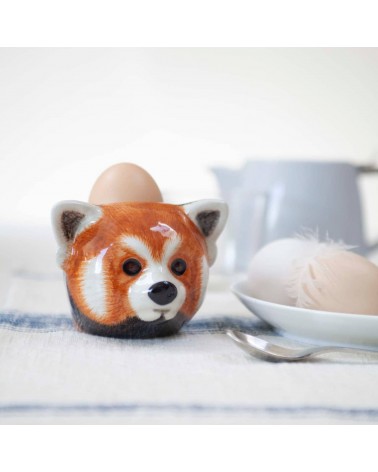 Red Panda - Eggcup Quail Ceramics cute egg cup holder