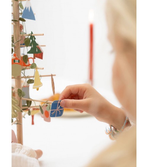 ADVENT TREE - albero calendario dell avvento in legno Jurianne Matter Decorazioni natalizie eleganti particolari decoro natal...