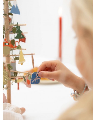 ADVENT TREE - albero calendario dell avvento in legno Jurianne Matter Decorazioni natalizie eleganti particolari decoro natal...