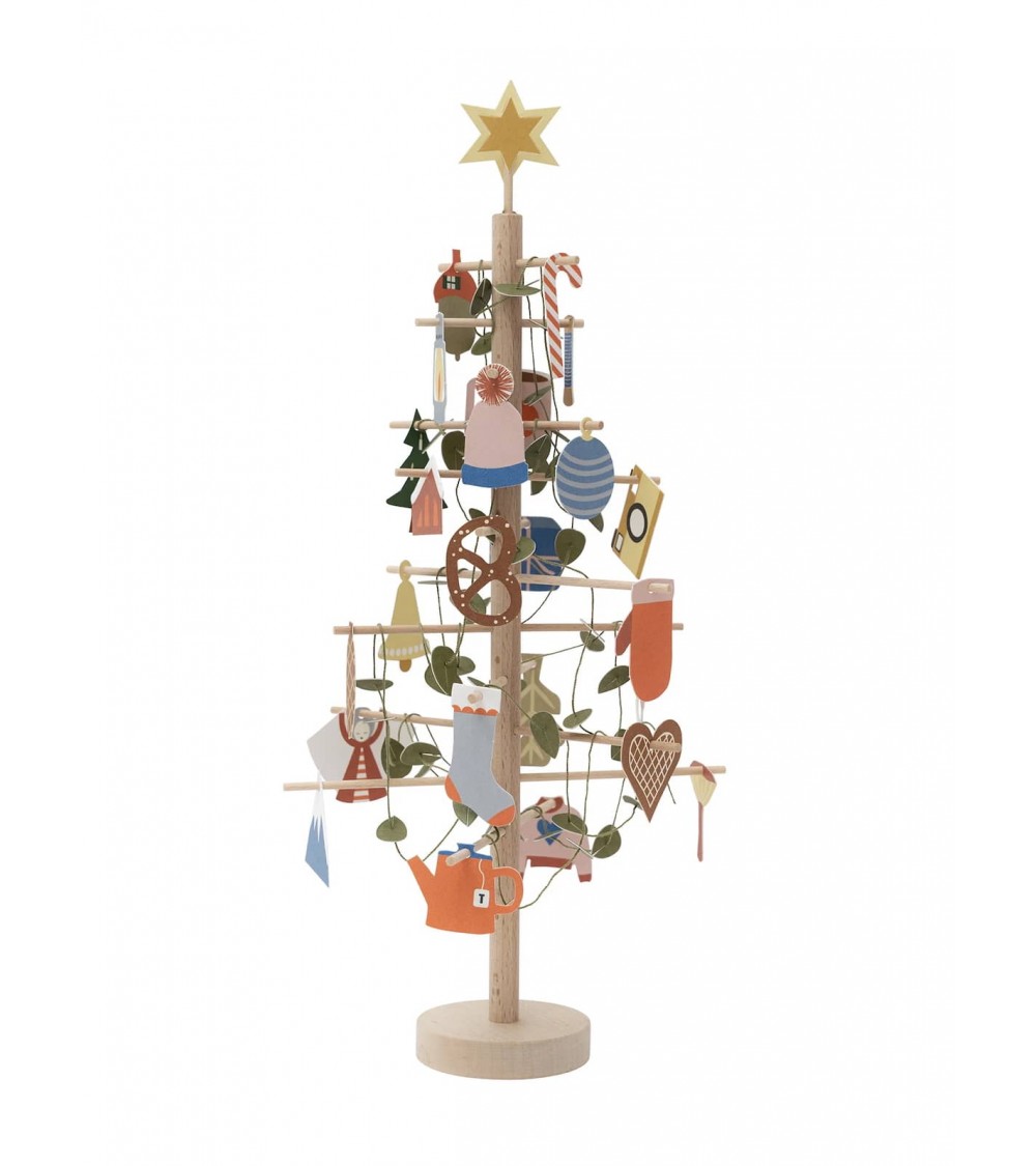 ADVENT TREE - albero calendario dell avvento in legno Jurianne Matter Decorazioni natalizie eleganti particolari decoro natal...