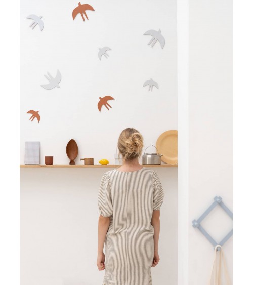 SVERM Wand Vögel - Wanddeko aus Papier