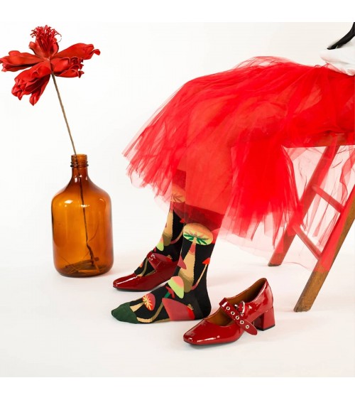 Champignons Faux Noir - Calze in cotone egiziano