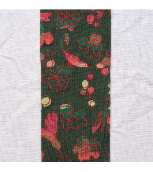 Mi-Bas Raisins Forêt - Chaussettes hautes Bonne Maison jolies pour femme originales pour homme chausset rigolotes drole Suisse