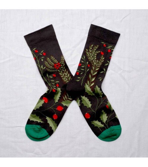 Cueillette Faux Noir - Socken aus ägyptischer Baumwolle Bonne Maison socke kuschelsocken für damen lustig herren farbige cool...