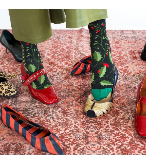 Cueillette Faux Noir - Socken aus ägyptischer Baumwolle Bonne Maison socke kuschelsocken für damen lustig herren farbige cool...