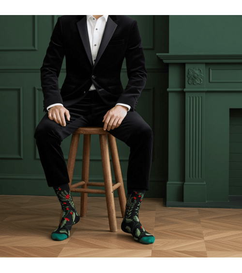 Cueillette Faux Noir - Socken aus ägyptischer Baumwolle Bonne Maison socke kuschelsocken für damen lustig herren farbige cool...