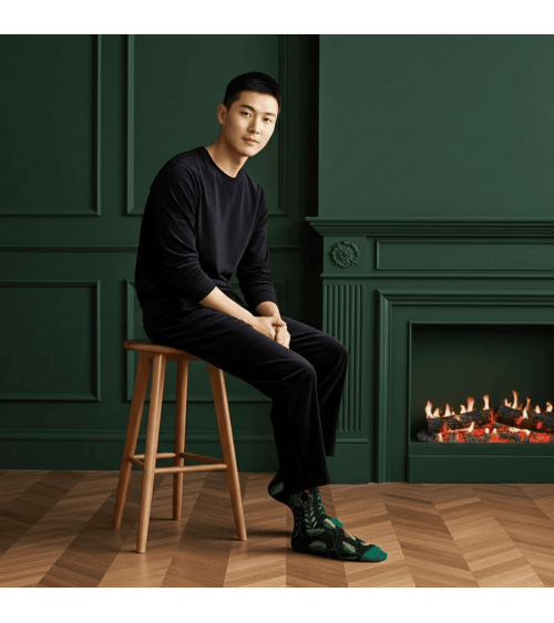 Cueillette Faux Noir - Calze in cotone egiziano