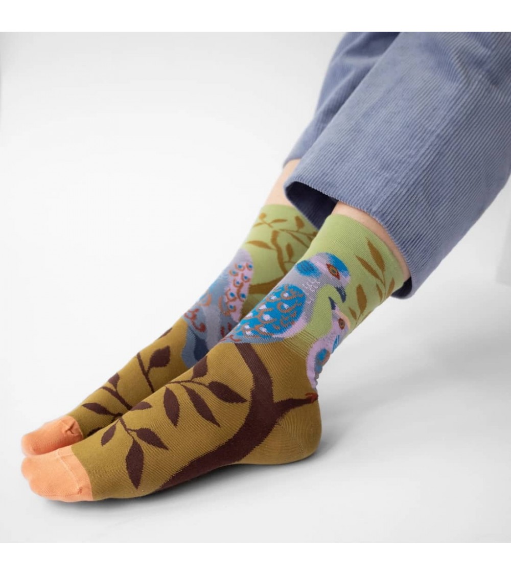 Tourterelle Absinthe - Socken aus ägyptischer Baumwolle Bonne Maison socke kuschelsocken für damen lustig herren farbige cool...