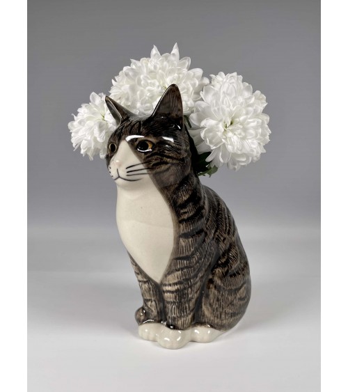 Petit vase à fleurs Chat - Millie Quail Ceramics design fleur décoratif original kitatori suisse