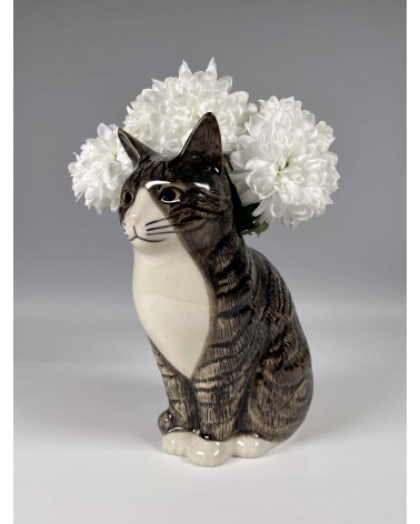 Small Flower Vase Cat - Millie Quail Ceramics table flower living room vase kitatori switzerland