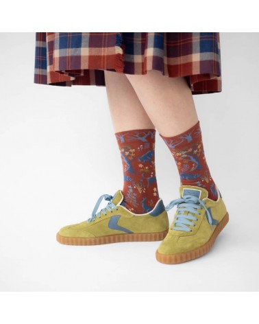 Sous-Bois Sépia - Socken aus ägyptischer Baumwolle Bonne Maison socke kuschelsocken für damen lustig herren farbige coole socken