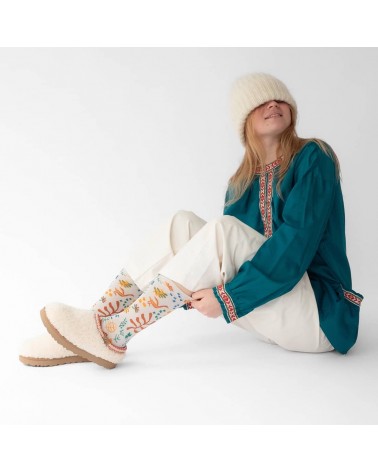 Semis Gris-Clair - Socken aus ägyptischer Baumwolle Bonne Maison socke kuschelsocken für damen lustig herren farbige coole so...