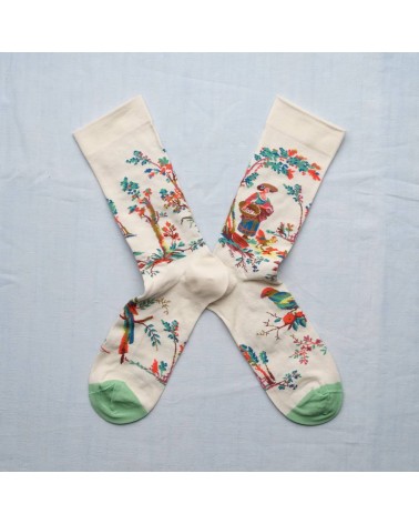 La Jardinière Naturel - Socken aus ägyptischer Baumwolle Bonne Maison socke kuschelsocken für damen lustig herren farbige coo...