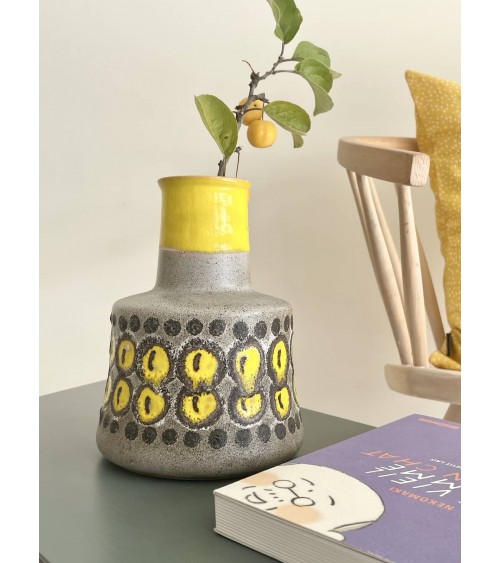 Vase Vintage En Céramique - Design Fat Lava kitatori meuble vintage shop online boutique suisse