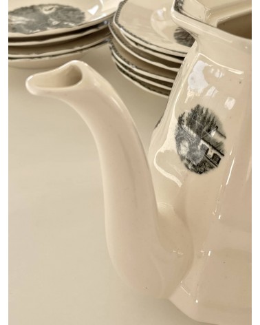 Caffettiera / teiera vintage - Landschap kitatori mobili Oggetto di design vintage svizzera